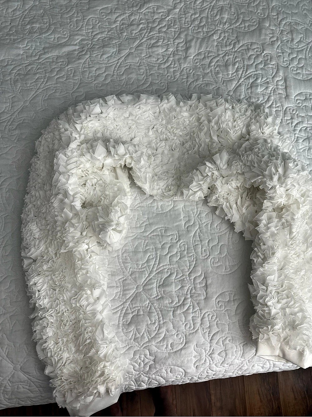 Akira Ripley Wide Ruffle Jacket White - Picture 4 of 5
